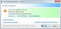 Cloudmark DesktopOne screenshot 2