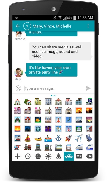 chompSMS emoji add-on - Preview 2