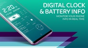 Digital Clock & Battery Charge screenshot 2