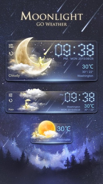 Moonlight GOLauncher EX Weather 2in1 - Preview 6