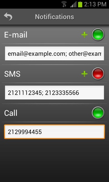 Mobile Alarm System Lite - Preview 3