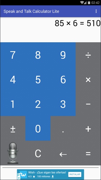 Speak and Talk Calculator Lite - Preview 2