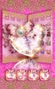 Pink Gold Fancy Theme: Glitter heart wallpaper HD screenshot 1