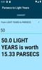 Parsecs to Light Years converter screenshot 2