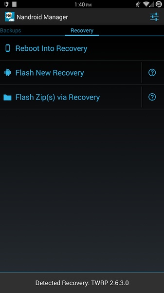 Nandroid Manager - Preview 6