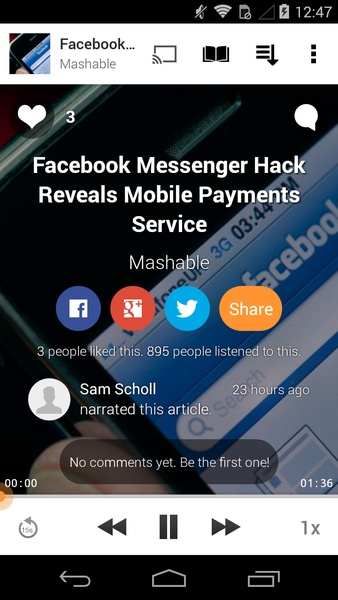 Umano: Listen to News Articles - Preview 4