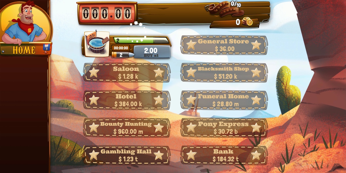 Idle Tycoon: Wild West Clicker Game - Tap for Cash - Preview 2