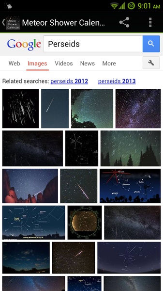 Meteor Shower Calendar - Preview 2