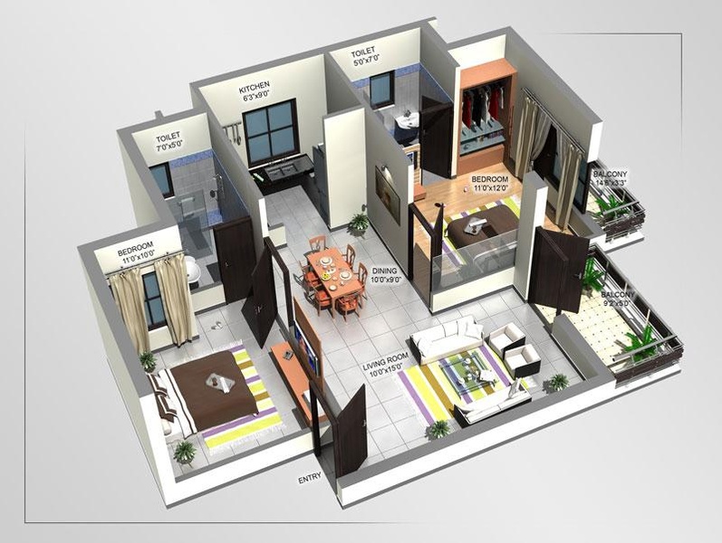 3D Home Designs Layouts - Preview 3