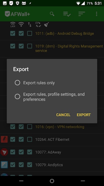 AFWall+ 3.6.1 Printscreens 4