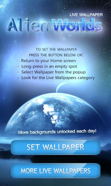 Alien Worlds Live Wallpaper - Preview 10