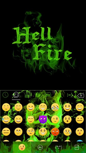Hell Fire Kika Keyboard Theme - Preview 5