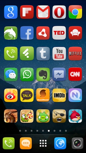 UI5.0 Theme GO Launcher EX - Preview 2