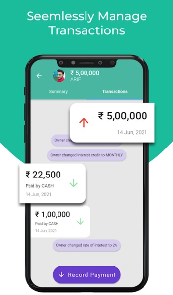 Byaj Book - Loan Account Book, Len Den Ledger - Preview 5