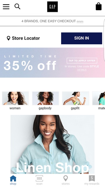 Gap 35 best sale off