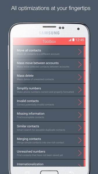 Contacts Optimizer - Preview 2