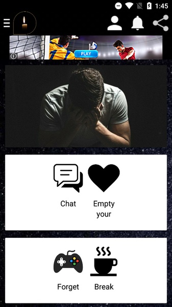 Sad chat app - online chat for depression - Preview 2