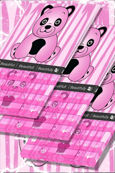 Pink Panda Keyboard - Preview 5
