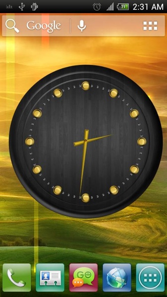 Analog Clock - Wood Theme 2 - Preview 4