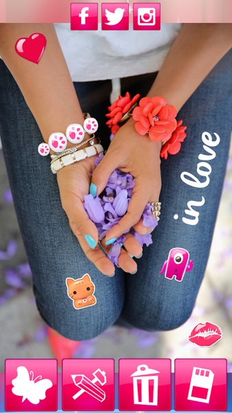 Cute Girl Stickers Photo Booth - Preview 5