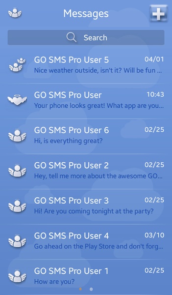 GO SMS Paradise Theme - Preview 5