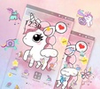 Cartoon Cute Lovely Unicorn Theme screenshot 1