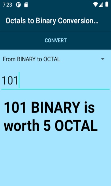 Octals to Binary Conversion Calculator - Preview 2