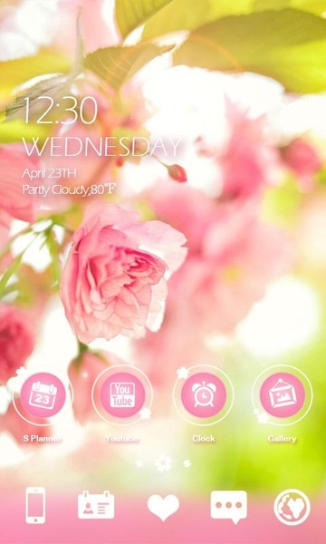 missflower GOLauncher EX Theme - Preview 5