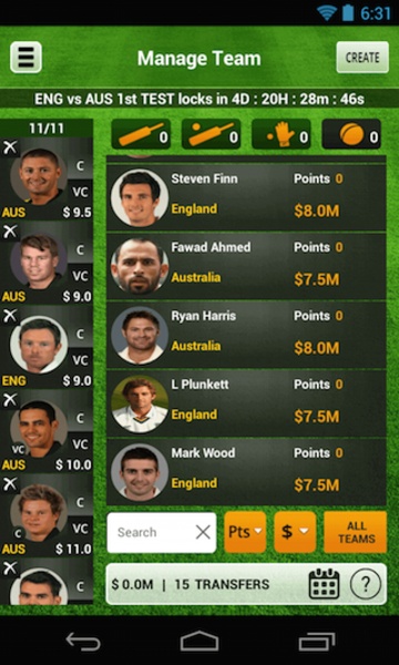 Fantasy Cricket - Preview 6