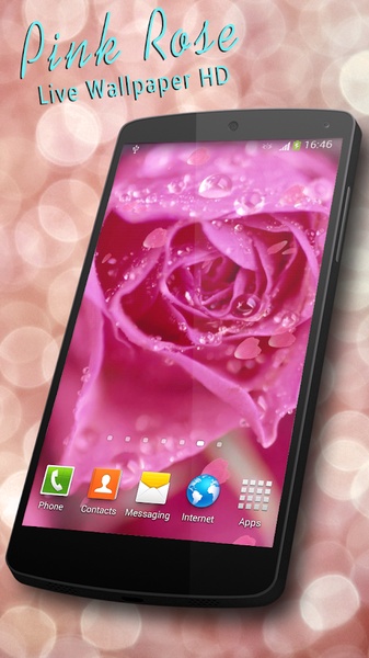 Pink Rose Live Wallpaper HD - Preview 3