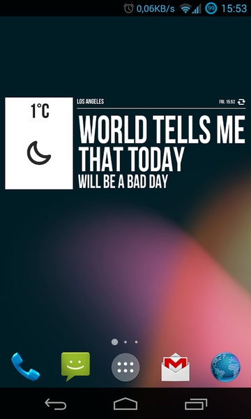Grumpy Weather Widget - Preview 1