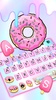 Pastel Pink Donut Keyboard Theme screenshot 4