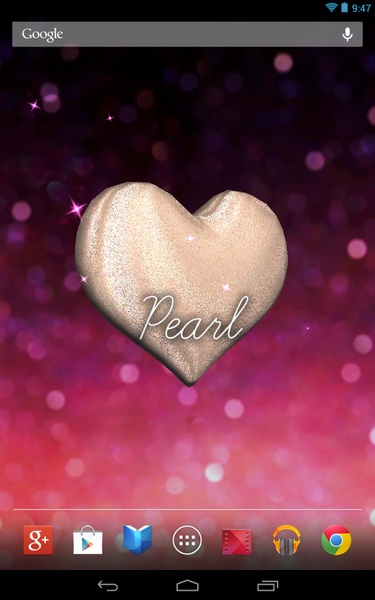 3D Glitter Heart - Preview 3