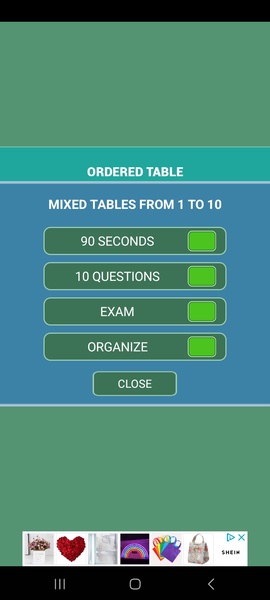 Multiplication tables games - Preview 2