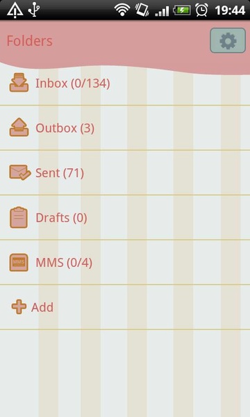 GO SMS Sweet Paris Theme - Preview 1