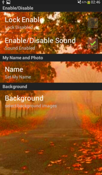 My Name Lock Screen Theme - Preview 2