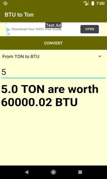 BTU to Ton - Preview 2