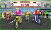 Kids School Time Bicycle Race screenshot 14