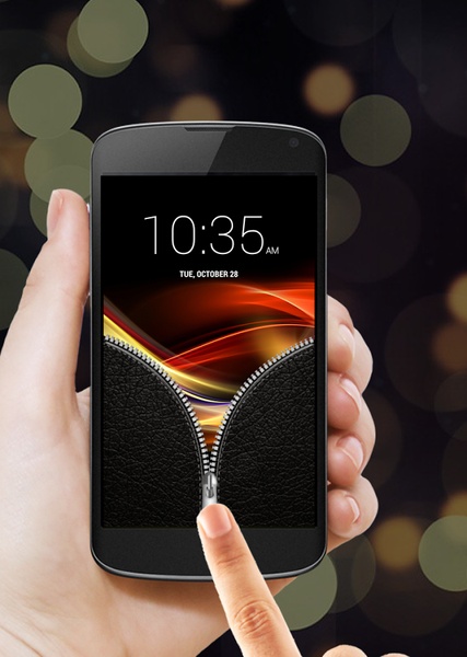 Leather Zipper Screen Lock - Preview 1