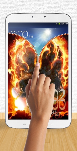 Burning Skull Zipper Lock - Preview 3