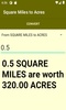 Square Miles to Acres converter screenshot 4