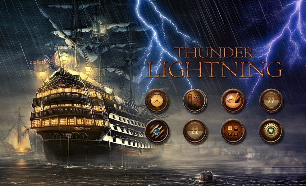 Thunder Lightning Theme: Caribbean Storm - Preview 2