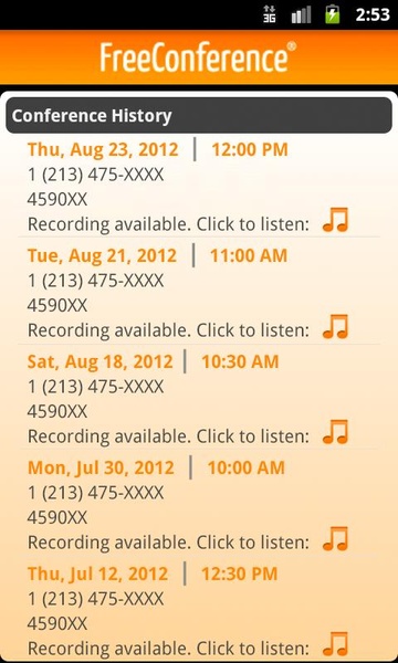FreeConference Mobile (Old) - Preview 6