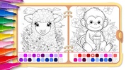 Animal coloring pages games screenshot 1