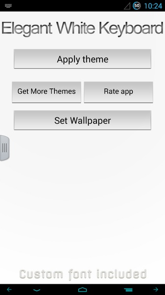 GO Keyboard Elegant White Theme - Preview 1