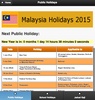 Malaysia Public Holiday 2015 screenshot 2