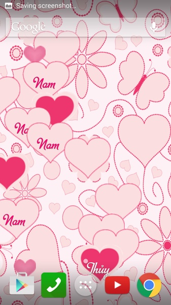 Text Heart Live Wallpaper - Preview 1