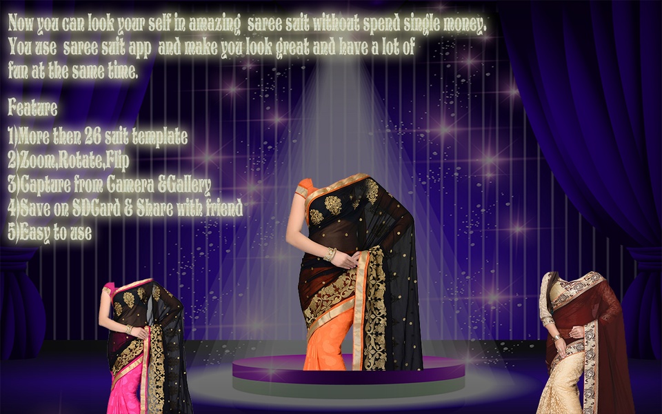 women saree suit photo montage - Preview 1