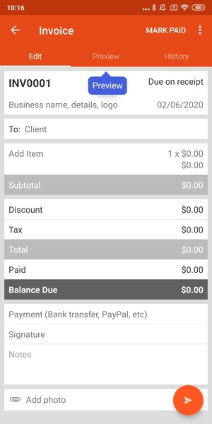 Invoice Simple - Preview 2