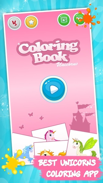 Unicorns Coloring Book - Preview 4